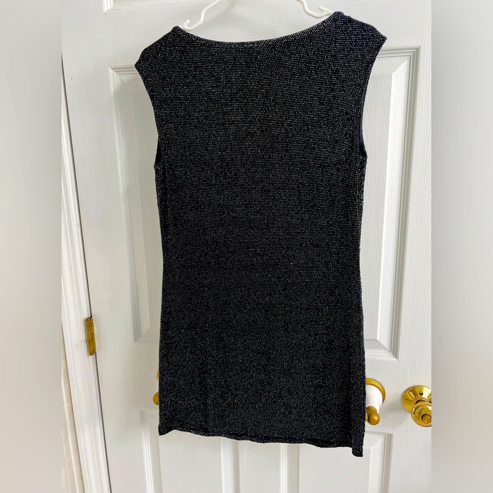 Express sequin Black & Silver Mini Dress - S